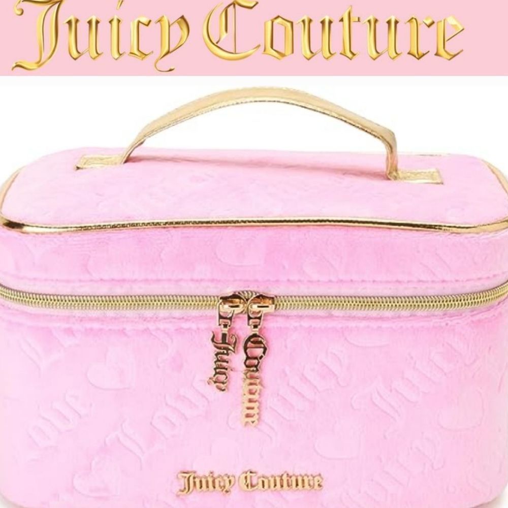 Juicy Couture Loe Juicy Velour Cosmetic Traincase